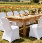White Chair Covers Set Of 20 Wedding party celebration graduation washable - New