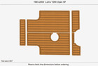 1993-2000 Luhrs T290 Open Sf Anti-slip Custom Eva  Teak Marine Deck Flooring