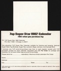 Vintage Bottle Ringer 7 Up Super Star 1982 Calendar George Brett Magic Johnson