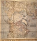 National Geographic Top Of The World Fold-out Map 1949