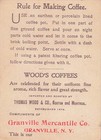 1880 s Wood s Boston Coffees With Directions Victorian Trade Card Boston Ma
