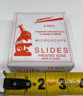 72x  25mm X 75mm X 1mm Jorvet Microscope Slides J-335f Frosted Edge Clear Glass