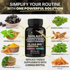 Shilajit Pure Himalayan 9000mg Energy Booster Ashwagandha 2000mg 30 60 120 Caps