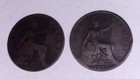 Victorian British Coin Lot 1861 1862 Half Penny Farthing 1896 Penny