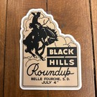Sticker Belle Fourche South Dakota Rodeo Poster Bucking Horse Cowboy Sticker