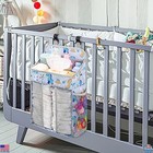 Hanging Baby Diaper Caddy Organizer - Crib  Changing Table  Nursery Storage Bag