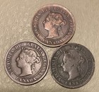 3 Piece Lot Canada Victoria Large Cents 1886 1896 1998