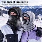 3-in-1 Winter Warm Fleece Balaclava Mask Neck Warmer Windproof Thermal Hood Cap