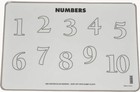 Numbers Animals Educational Wipe-off Kids Placemat Preschool Maths Counting