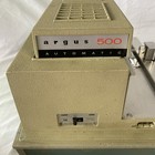 Argus 500 Automatic Projector With 4 Slide Magazines Used As-is   Turns On
