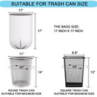 1 2 Gallon Small Plastic Trash Bags  4 5 Liters Clear Wastebasket Liners Garbage
