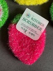 Dish Scrubber Crochet Mix Fruit Design Dishwash Scrubbies Lot Set Of 4 Acrylic
