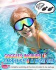 Swim Goggles 2 Pack  Wide View Anti Fog uv Swimming Goggles For Audlt