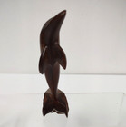 Hand Carved Wooden Dolphin Figurine Sculpture 4 Inches Tall Vintage