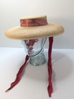Vintage 1963 World Series Straw Ladies Sun Hat Dodgers Yankees Extremely Rare