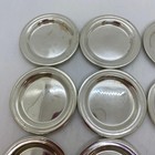 800 Silver J  Busch New York Ny Coaster Butter Ashtray Set Of 12