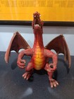 Vintage Incense Holder Red Winged Dragon 