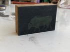 Vintage Animal Letterpress Printing Wood Block - Cow   Bull Photo   Illustration