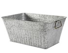 Rust Resistant Large Rectangle Steel Tub 22x15x10 Handles Beverage Container New