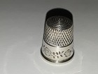 Simons Bros Sterling Silver Thimble Size 9 Engraved Flower Design - Beautiful