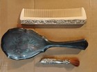 Antique Vanity Items Assorted Lot Of  3  Brushes  Comb Ornate Collectibles