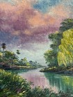 Ahmed Eltemtamy  Highwaymen Style Painting      Florida Weeping Willow Tree  