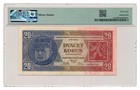 Czechoslovakia Banknote 20 Korun 1926 Pmg Ms 64 Choice Uncirculated