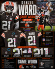 Denzel Ward Game Worn 10 1 23 Photo Matched Cleveland Browns Nfl Jersey V Ravens