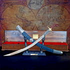 Handmade Kilij Sword - Ottoman Turkish Replica With Wooden Handle  Scabbard Gift