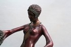 Art Deco D h chiparus Antique Dancer Bronze Statue Female Sculpture 20inch