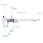 6  150mm Digital Caliper Micrometer Lcd Gauge Vernier Electronic Measuring Tool