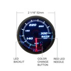2  52mm Water Temp Gauge Meter W  1 8 Npt Temp Sensor 100-300    7 Color Led