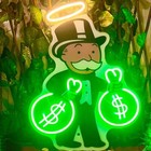 Neon Monopoly Uv Print Neon Sign Custom Neon Signs Luminous Wall Sign Home Decor
