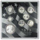 2013 Us Mint Limited Edition Silver Proof Set 8 Coins W Silver Eagle Box Coa