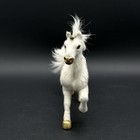 Horse Figure Real White Fur Not Sure What Kind Approximately 6 X 8 Inches Read