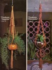 Vintage 1970s Spanish Lace Macrame Craft Book With Plant Pot Hanger Patterns Sl1