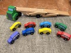 Melissa   Doug Wooden Car Carrier Semi With 8 Cars Vehicles Lot Se Ln 4096