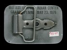 Ud01160 Vintage 1970s  mid-america All-indian Center Wichita Kansas  Belt Buckle