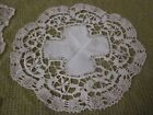 Lot Of Antique Fillet Lace   Cluny Bobbin Lace Edge Doilies