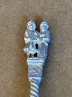 Vintage Zinn Pewter Substantial Wedding Spoon Stamped Made In Germany