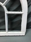 Antique 6 Lite 26x29 Arched Dome Top Window Sash Shabby White Vtg Chic 1089-25b