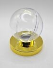 Csp Gold Base Baseball Holder Protective Display Case For Balls - Gold Pedestal