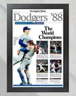 1988 Los Angeles Dodgers  the World Series Champions  Commemorative Framed Newsp
