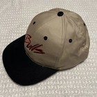 Vintage Chicago Bulls Cap Hat Insure One Adjustable Snap Back Beige Black Cotton