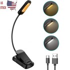 Usb Rechargeable Led Book Light Flexible Clip On Reading Lamp Bed Travel Us