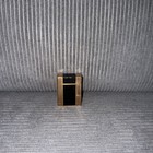S t  Dupont Ligne 2 Gold-plated Black Chinese Lacquer Lighter W  Red Script