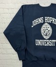 Vtg 80s Champion Reverse Weave Sweatshirt Large Johns Hopkins University Rare
