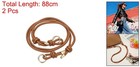 2 Pcs Light Brown Leather Purse Strap 34 65  Strap Replacement With Buckle