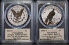 2023-s Reverse Proof Silver Morgan peace Dollar Pcgs Pr70 First Strike Cleveland