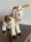 Vtg 5    1960s Steiff  1312 03 Horse Tan   Brown Mohair  Reins Saddle All Ids Wow 